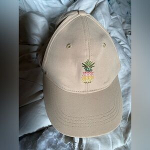 Tommy Bahama Tan Hat with Pineapple Design